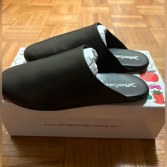 JEFFREY CAMPBELL Gunter Slipper in Black size 8 new with box - Picture 9 of 15